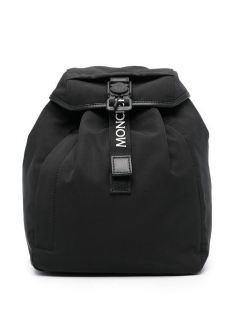 logo-plaque backpack by MONCLER