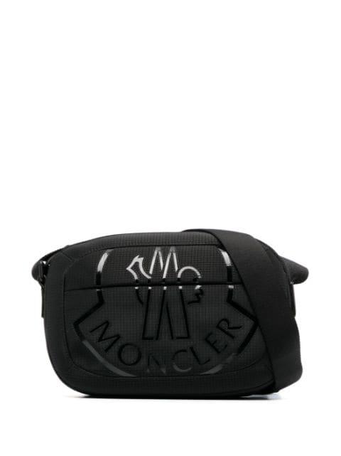 logo-print camera bag by MONCLER