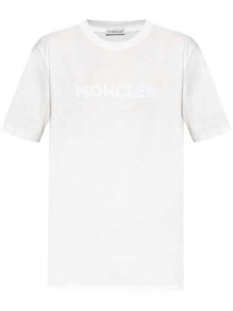 logo-print cotton T-shirt by MONCLER