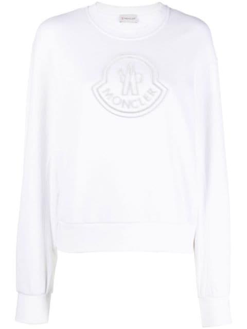 logo-print cotton sweatshirt by MONCLER