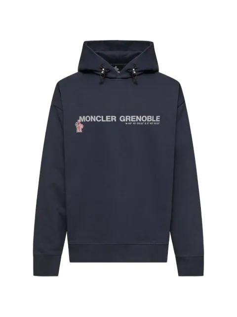 logo-print hoodie by MONCLER