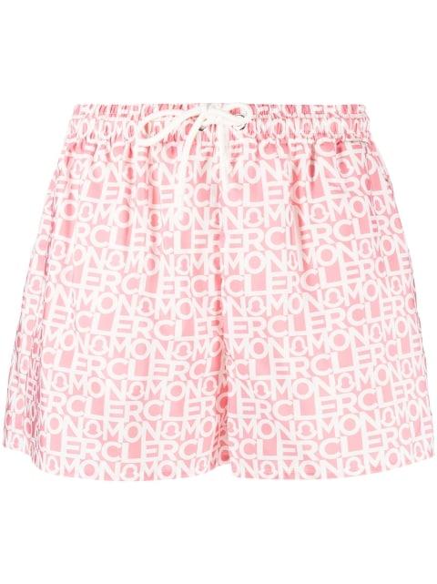logo-print shorts by MONCLER