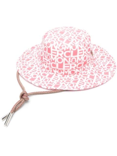 logo-print sun hat by MONCLER