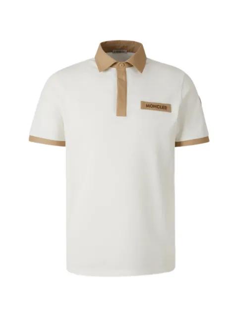 logo-stitched polo shirt by MONCLER