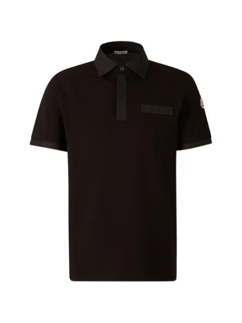logo-stitched short-sleeve polo shirt by MONCLER