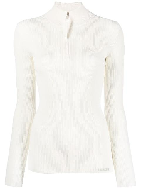 long-sleeve ribbed jumper by MONCLER