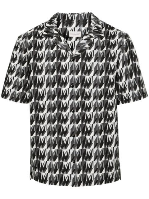 monogram-print cotton shirt by MONCLER