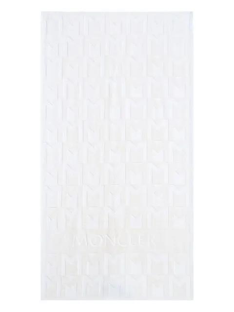 monogram rectangle towel by MONCLER