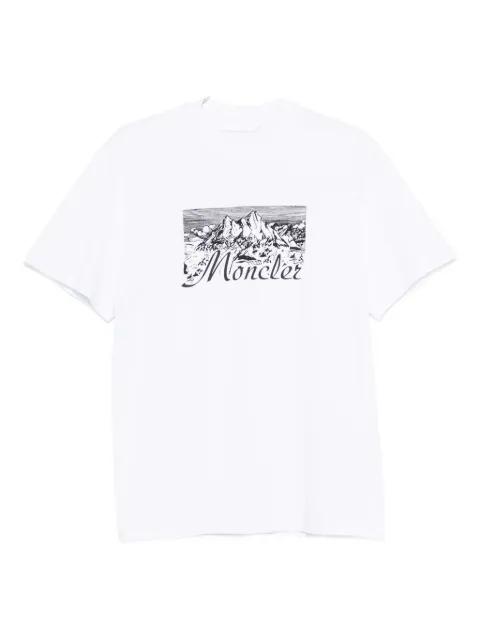mountain-print T-shirt by MONCLER