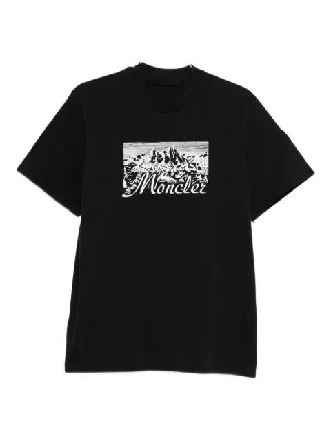 mountain-print T-shirt by MONCLER