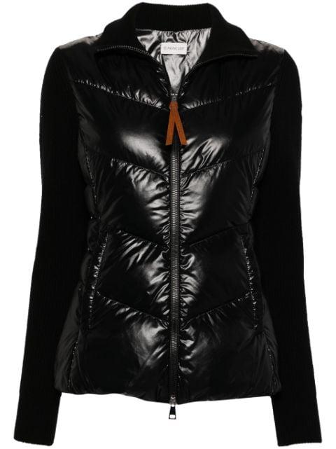 padded zip-up cardigan by MONCLER