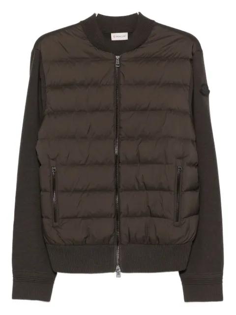 padded zip-up cardigan by MONCLER