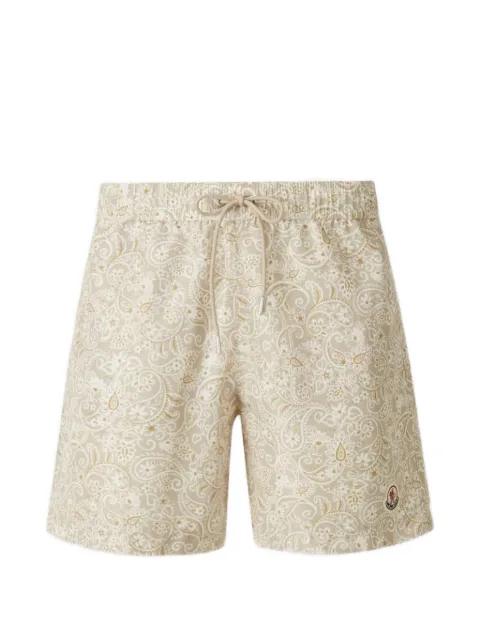paisley pocket swim shorts by MONCLER