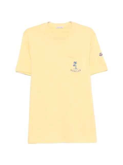 palm tree pocket T-shirt by MONCLER
