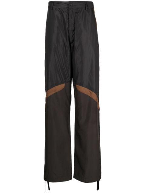 panelled straight-leg cargo trousers by MONCLER