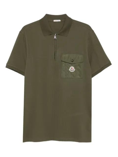 piqué-weave cotton polo shirt by MONCLER