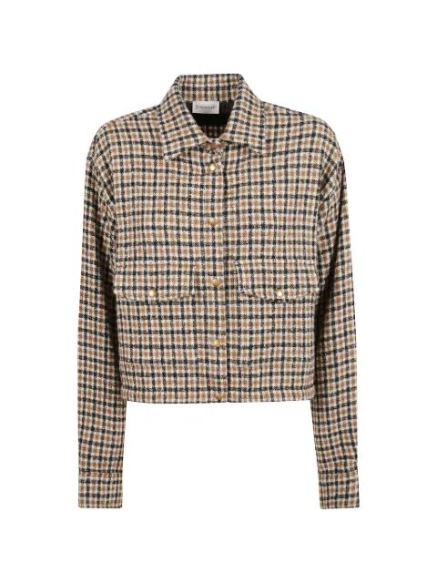 plaid cropped shirt by MONCLER