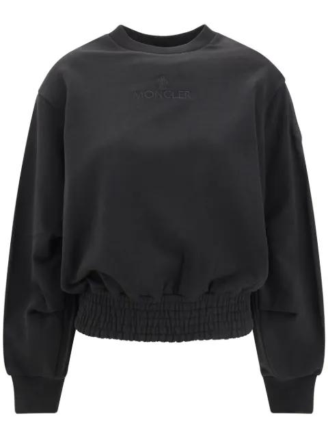 pleated cotton sweatshirt by MONCLER