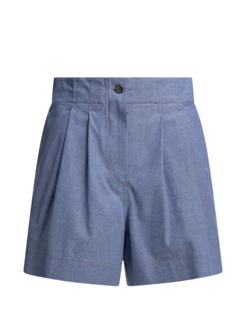 pleated high-waisted shorts by MONCLER
