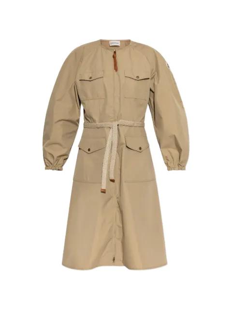 pleated poplin midi dress by MONCLER