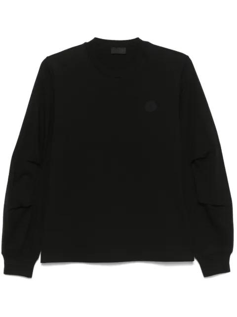pleated-sleeve cotton T-Shirt by MONCLER
