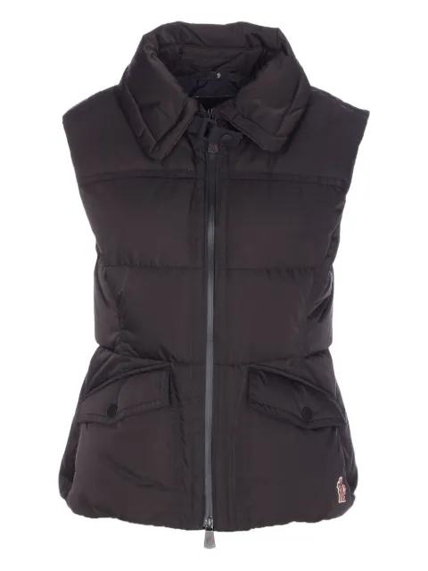 polo-collar padded gilet by MONCLER