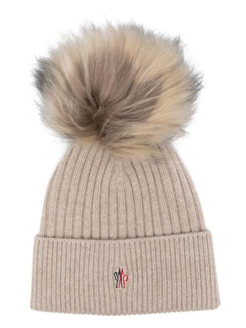 pompom cashmere beanie hat by MONCLER
