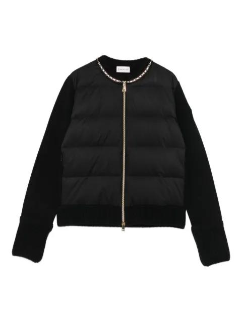 quilted chain-trimmed puffer jacket by MONCLER