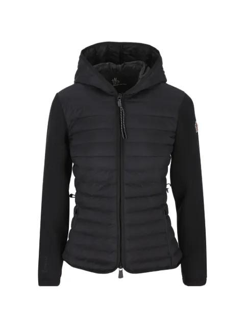 quilted hybrid hoodie by MONCLER