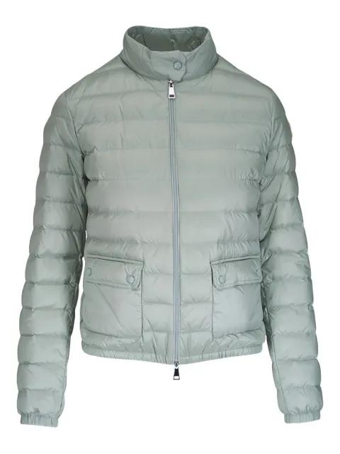 quilted logo-patch jacket by MONCLER
