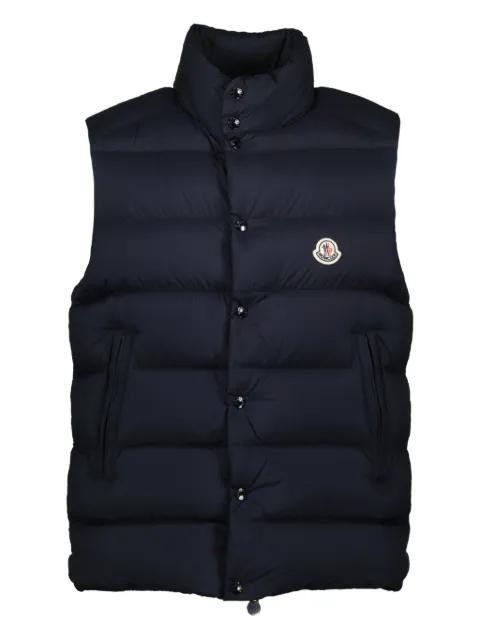 quilted logo-plaque gilet by MONCLER