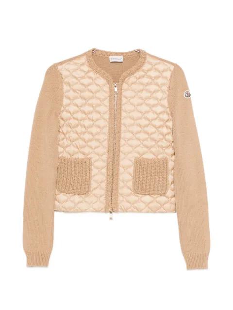 quilted padded zip-up cardigan by MONCLER