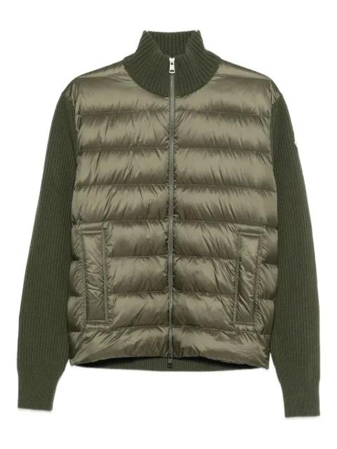quilted-panel zip cardigan by MONCLER