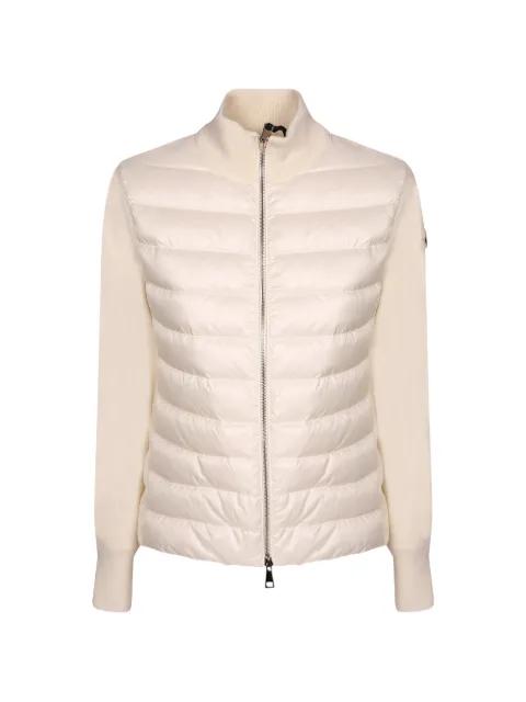 quilted-panel zip-up jacket by MONCLER