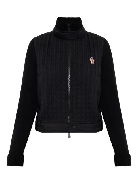 quilted panelled cardigan by MONCLER