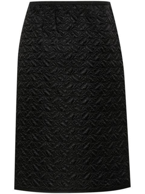 quilted pencil skirt by MONCLER