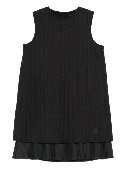 quilted pleated mini dress by MONCLER