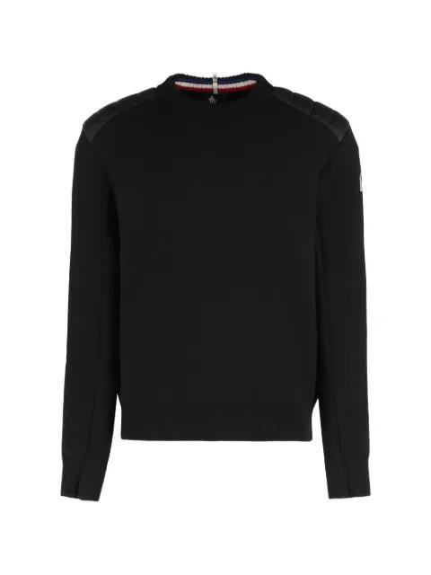 quilted-shoulder sweater by MONCLER
