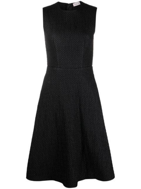 quilted sleeveless flared dress by MONCLER