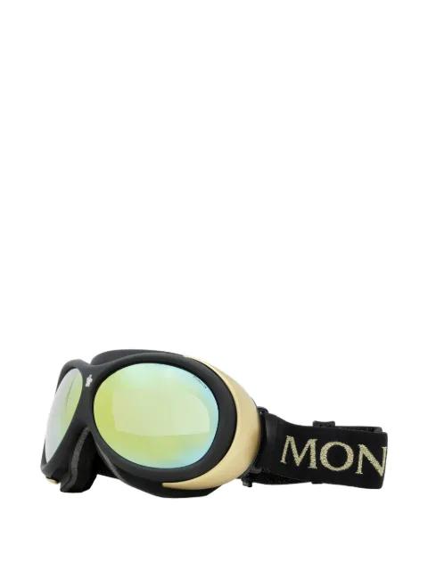 rounded-lens jacquard ski goggles by MONCLER