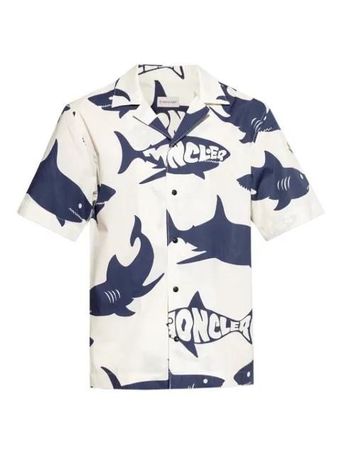 shark-print shirt by MONCLER