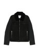 shearling-collar panelled jacket by MONCLER shearling-collar panelled jacket by MONCLER