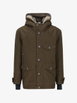 shearling-trim hoodied jacket by MONCLER shearling-trim hoodied jacket by MONCLER