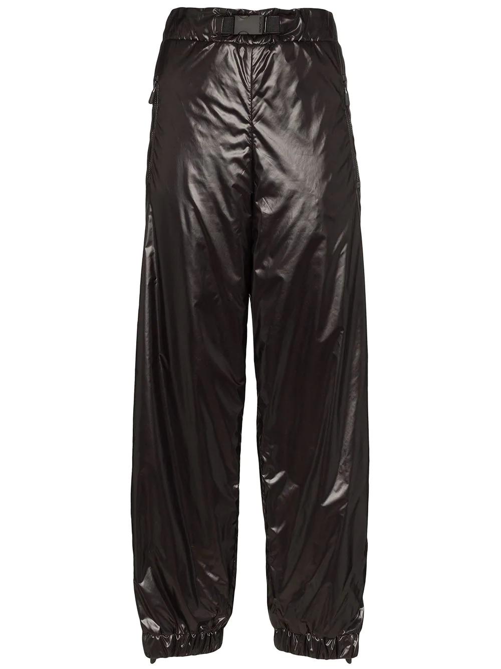 side-stripe nylon trousers by MONCLER