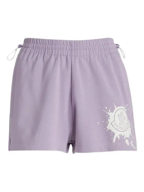 splatter-print drawstring shorts by MONCLER