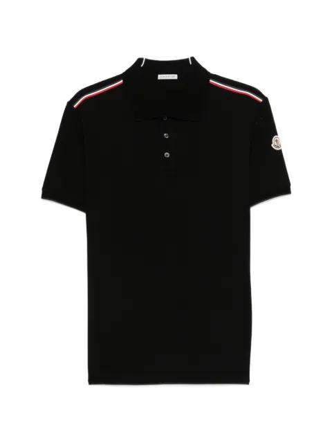 stripe-detail polo shirt by MONCLER