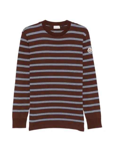 striped crew-neck T-shirt by MONCLER