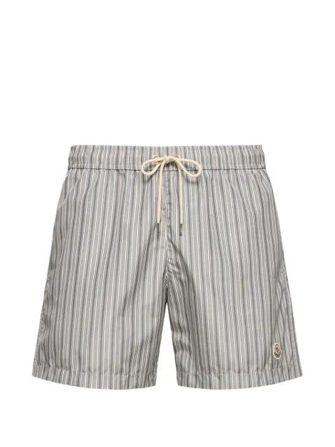striped drawstring shorts by MONCLER