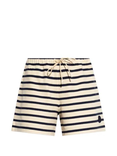 striped knitted shorts by MONCLER