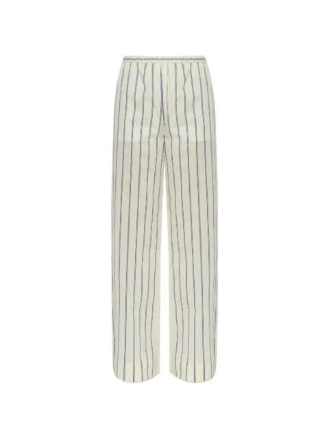striped wide-leg trousers by MONCLER